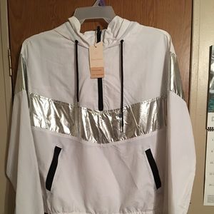 White, sliver, and black pullover (new)